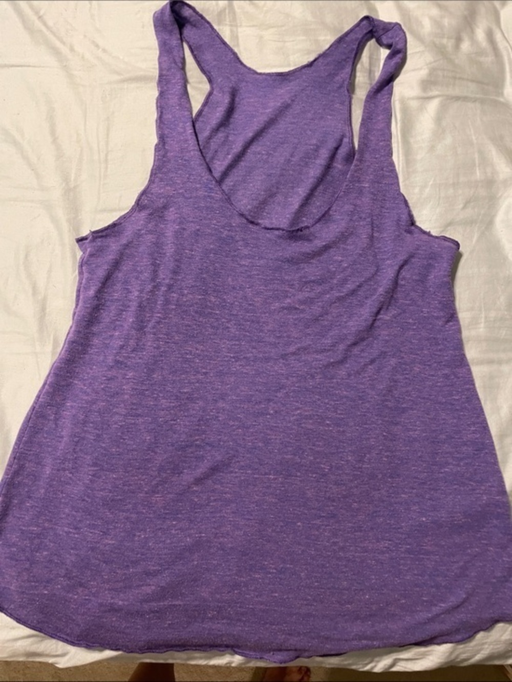 American Apparel purple racer back tank top